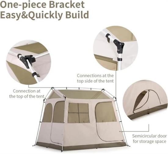 Naturehike Village 5.0 Otomatik Kurulum 4 Kişilik Kamp Çadırı